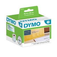 DYMO 99013 / S0722410 LabelWriter Large Address Clear Poly Plastic Labels – 36 x 89mm Roll Pack