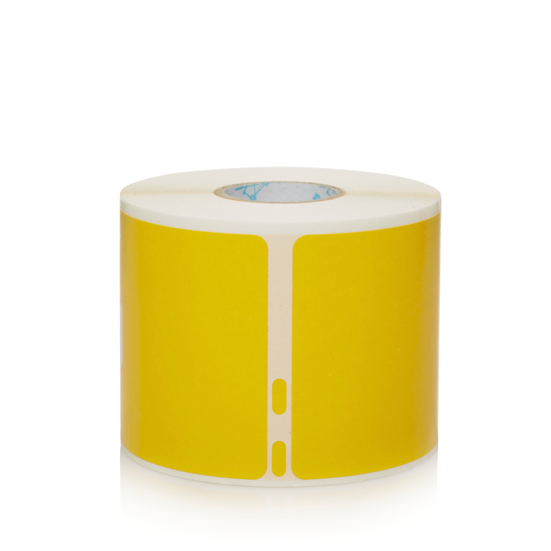 Yellow label roll for Dymo industrial labelling