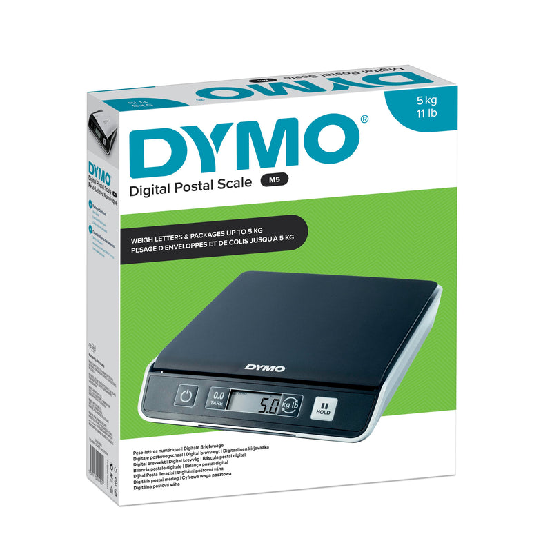 DYMO M5 Digital USB Postal Scale with retail packaging - 5kg capacity (S0929000)