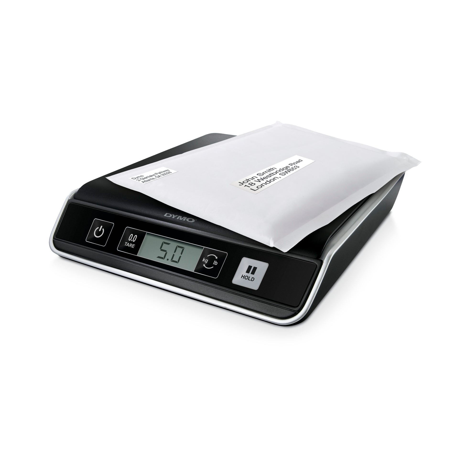 Side view of DYMO M5 Digital Postal Scale - 5kg capacity (S0929000)