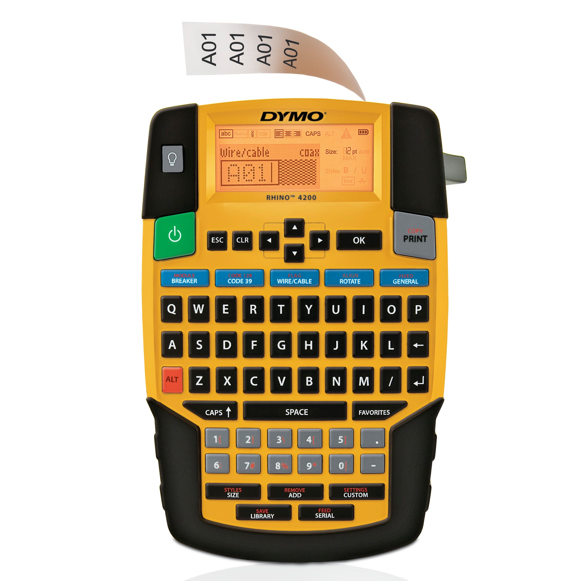 Dymo Rhino 4200 industrial label maker handheld device