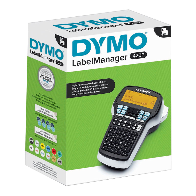 DYMO LabelManager 420P high performance handheld label maker in retail packaging