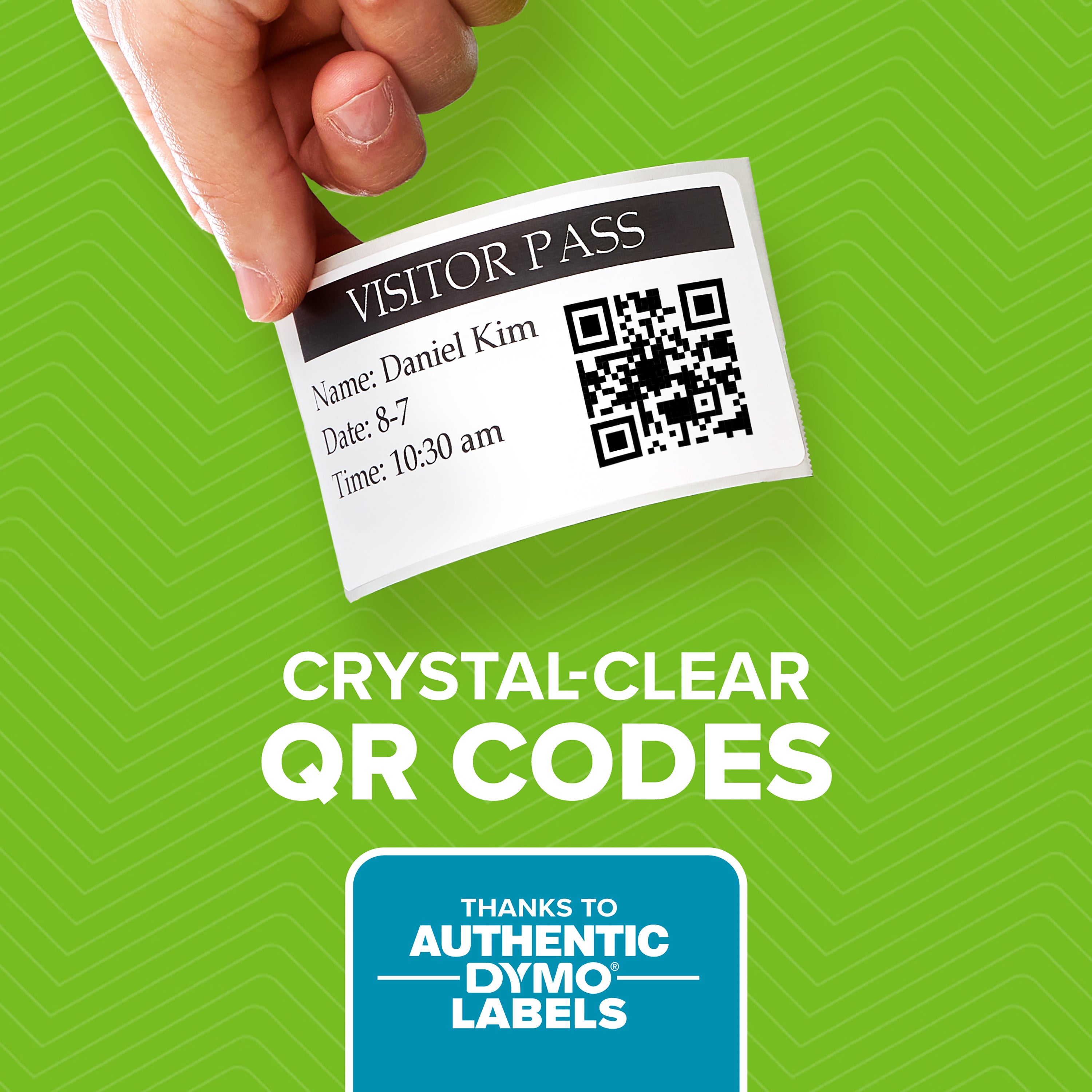 Dymo LabelWriter prints crystal clear QR codes.