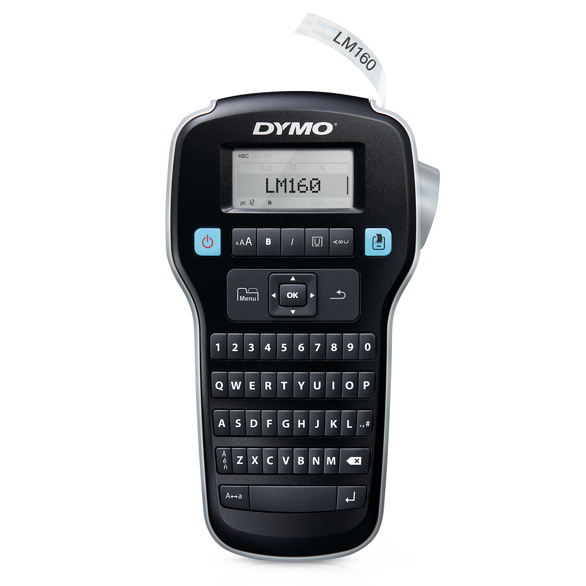 DYMO LabelManager 160 portable handheld label maker with QWERTY keyboard and display screen
