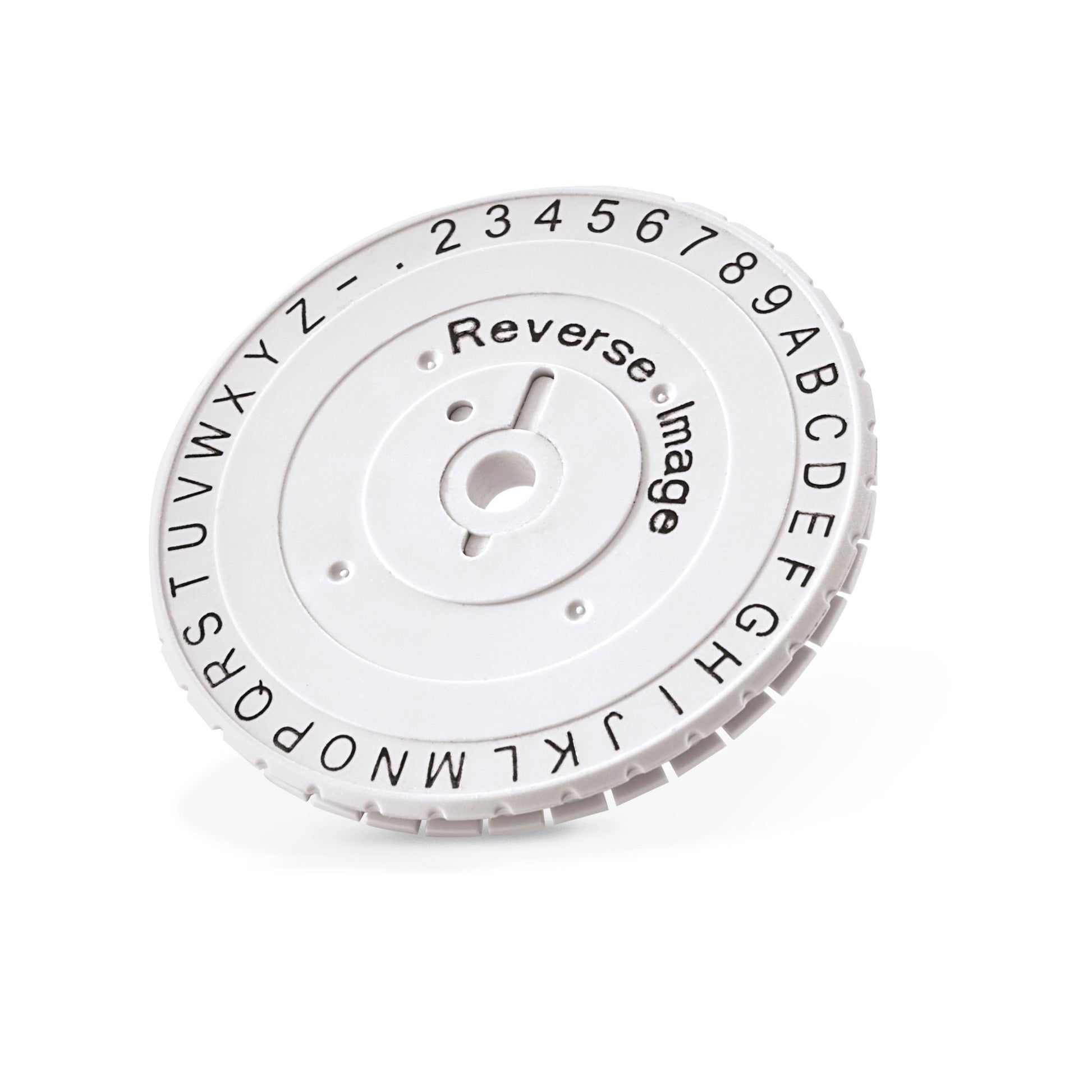 Replacement embossing wheel dial for DYMO label embosser with letters, numbers and symbols selection ring